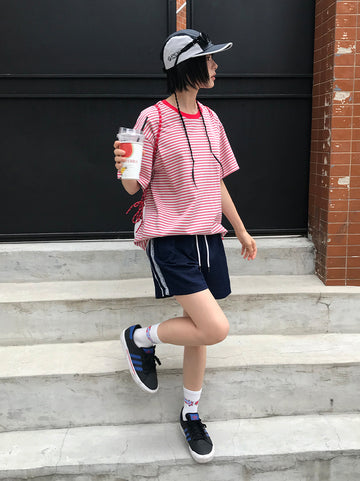 SIDE LACE NYLON SHORTS